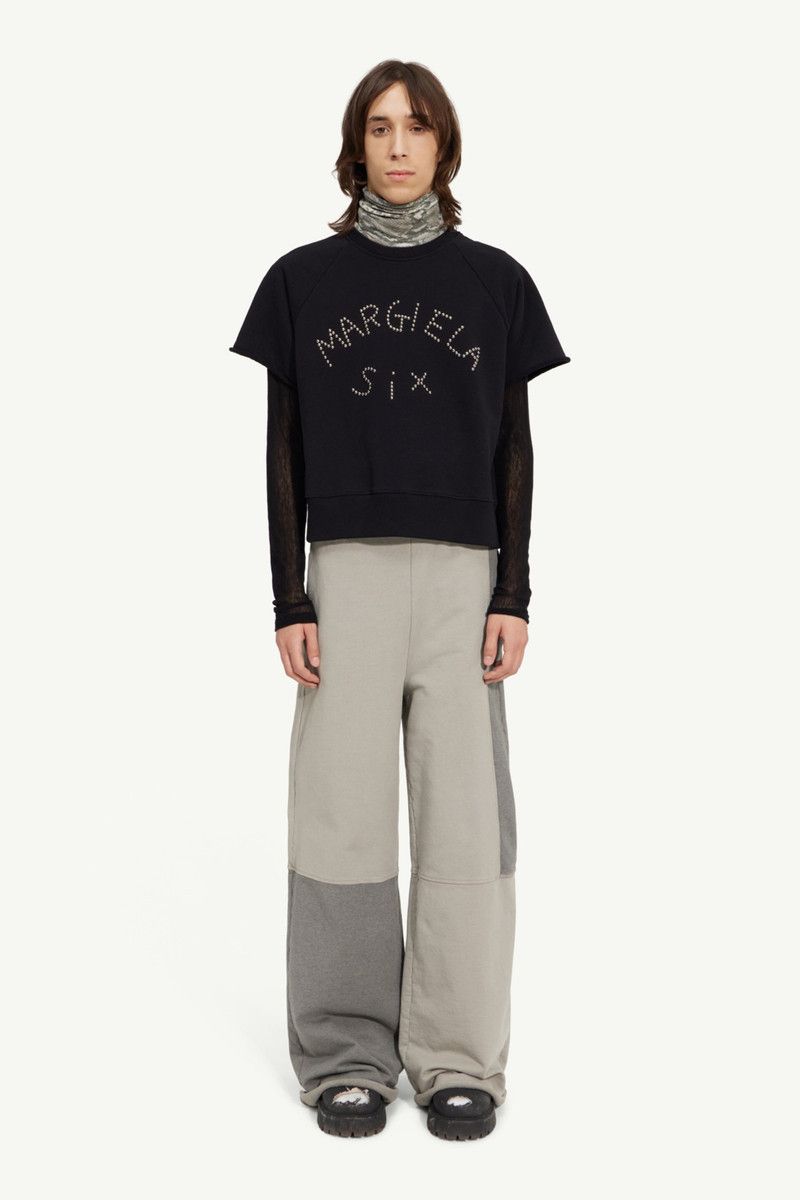 MM6 Maison Margiela Studded Logo Boxy S/S Sweatshirt Size XXL / US 16-18 / IT 52-54 - 10 Thumbnail