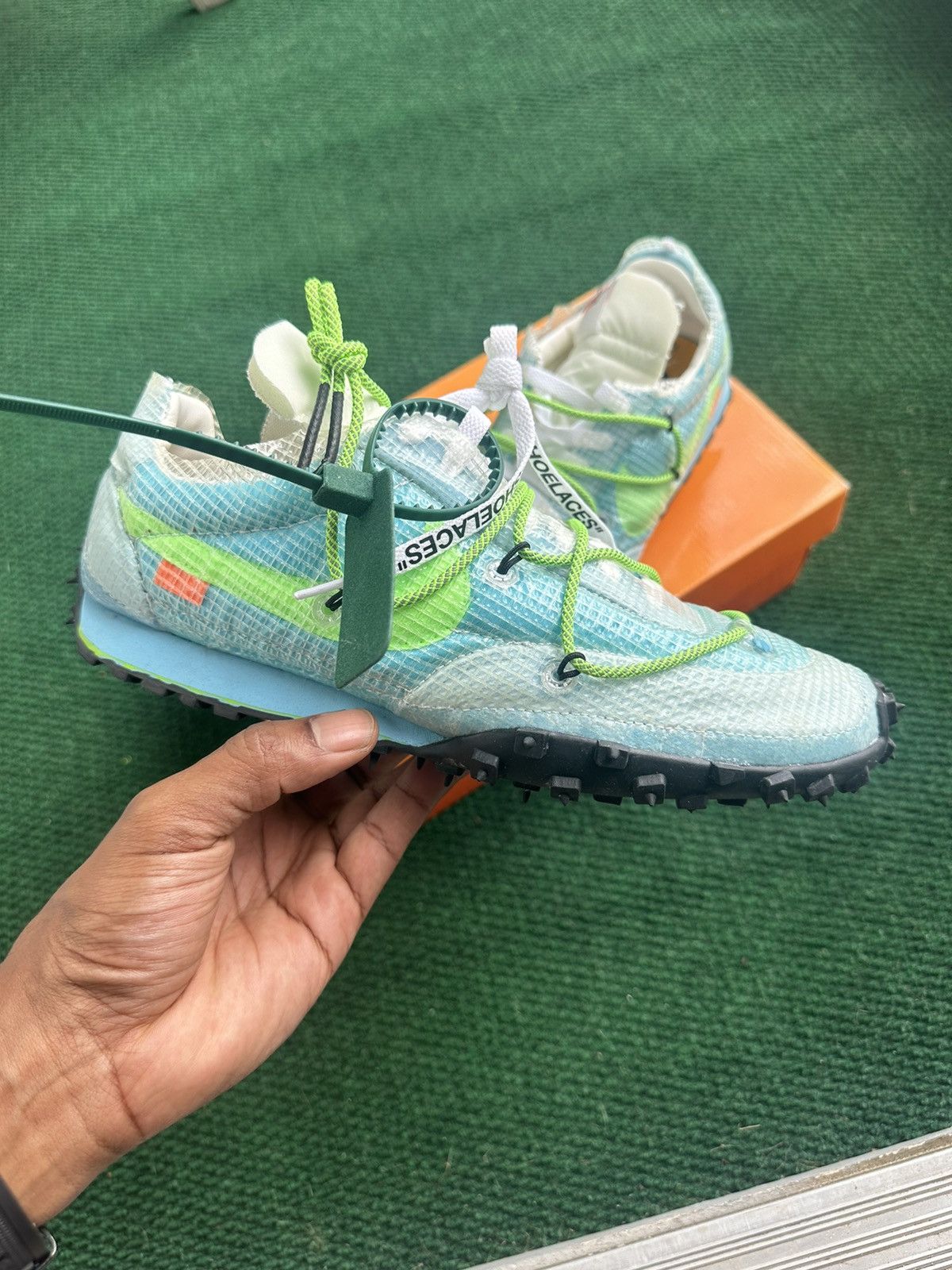 Nike × Off-White × Virgil Abloh Off White Waffle Racer Size US 8 / EU 41 - 4 Thumbnail