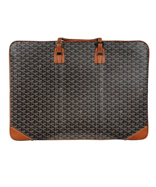 Goyard Brown Goyardine Canvas Leather Majordome 60 Travel Luggage Size ONE SIZE - 1 Thumbnail