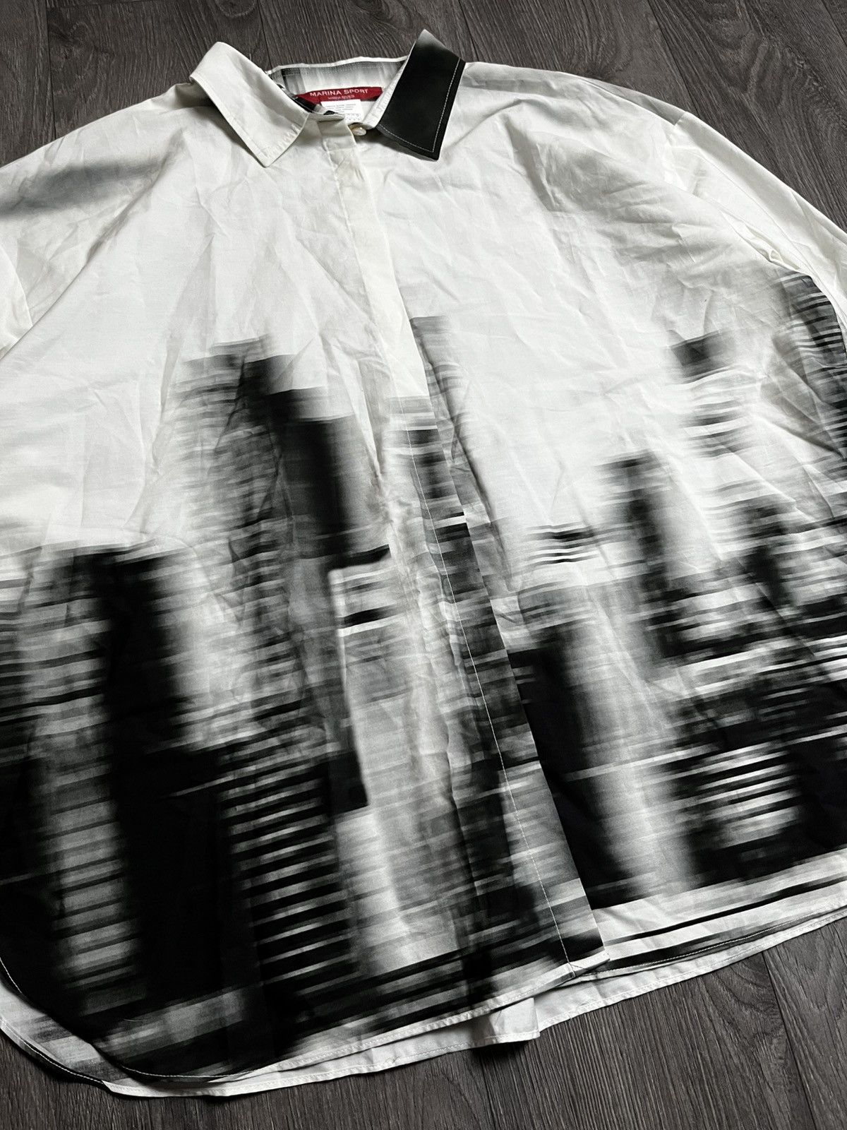 Marina Rinaldi MARINA RINALDI Marina Sport CityGraphic Oversized Blouse Size XL / US 12-14 / IT 48-50 - 3 Thumbnail