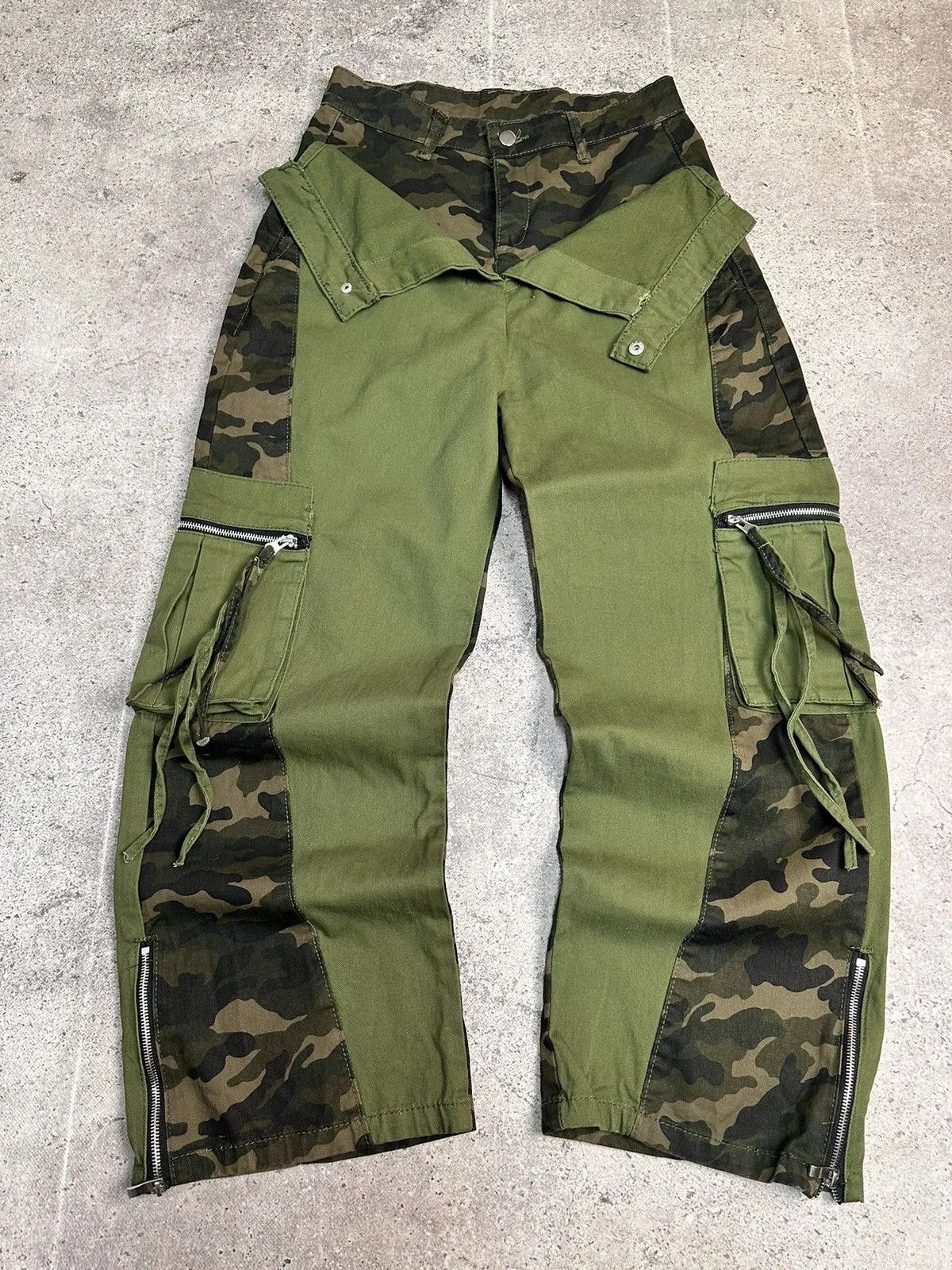 Hysteric Glamour Baggy Flare Military Cargo Pants LGB GOA x IfSixWasNine Size US 32 / EU 48 - 2 Thumbnail