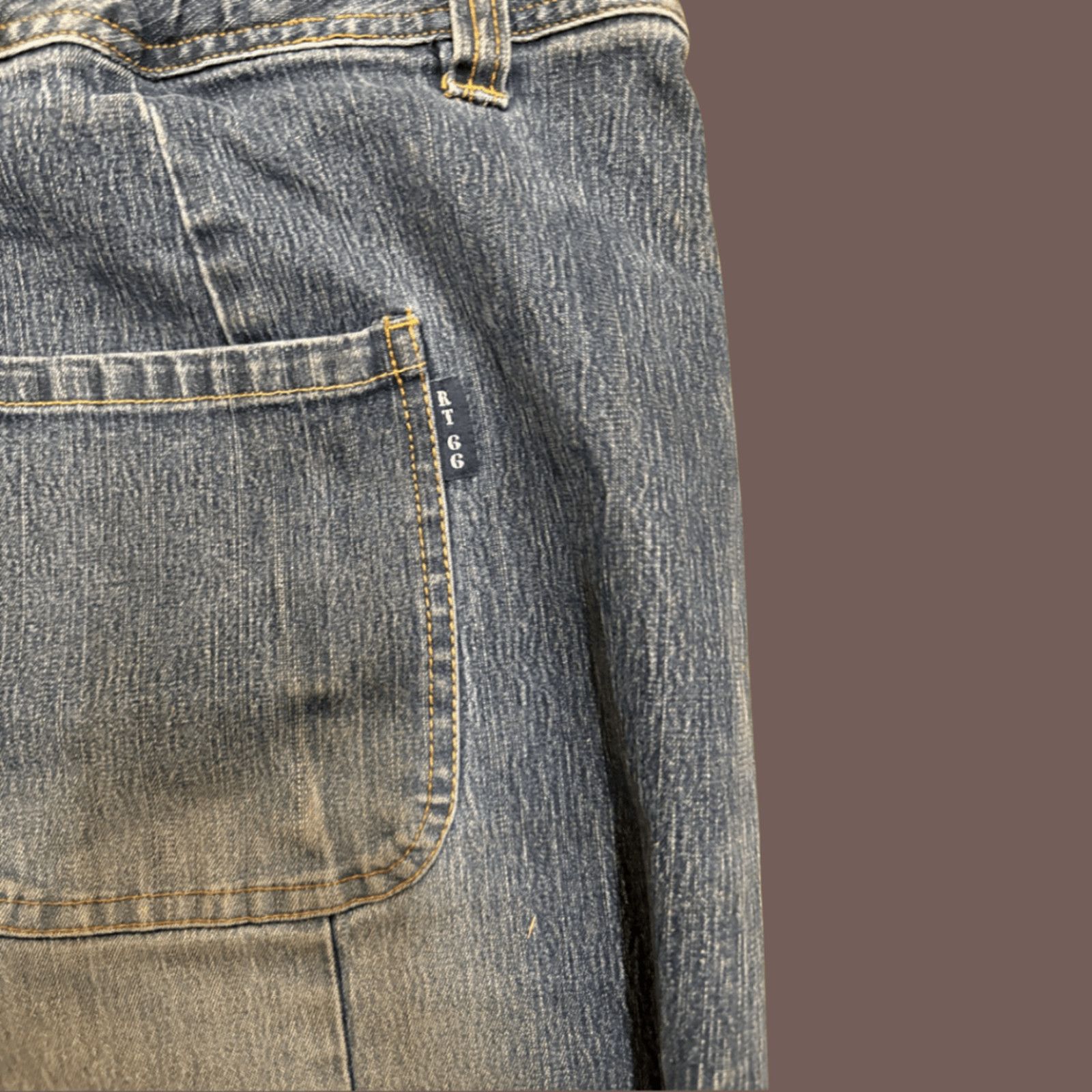 Route 66 VTG Mini Skirt | Route 66 Distressed Denim | Y2K Mall Punk Size 38" / US 16 / IT 52 - 6 Thumbnail