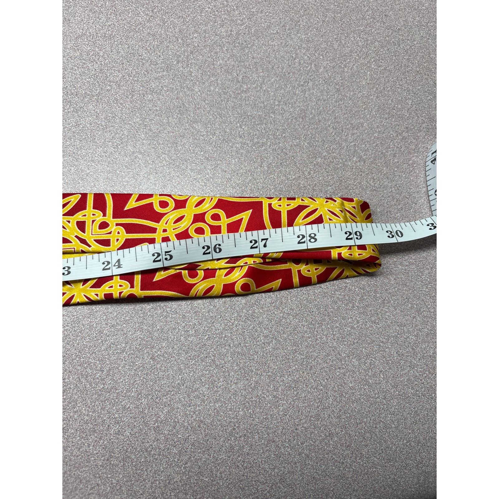 Other SetaZone Red and Yellow Silk Tie Size ONE SIZE - 3 Thumbnail
