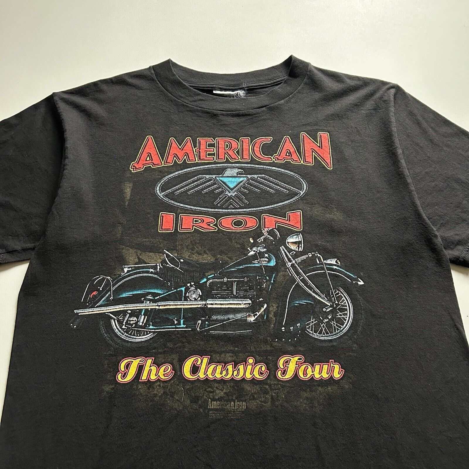 Harley Davidson Vintage Y2K American Iron Motorcycle Art T Shirt Large Black Size US L / EU 52-54 / 3 - 2 Thumbnail