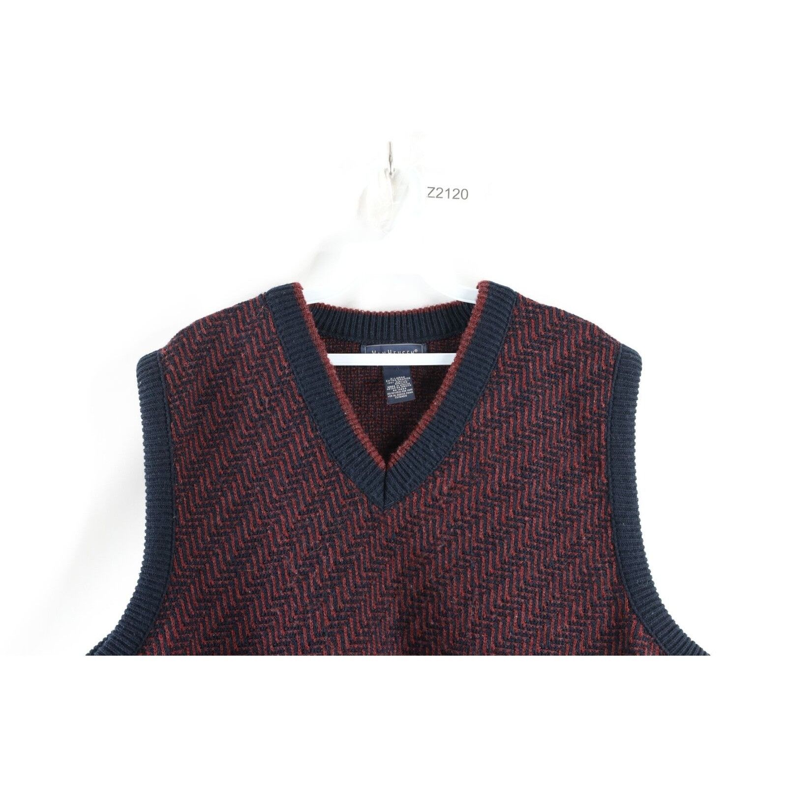 Vintage Vintage 90s Dapper Streetwear Striped Knit Sweater Vest Size US XL / EU 56 / 4 - 2 Thumbnail