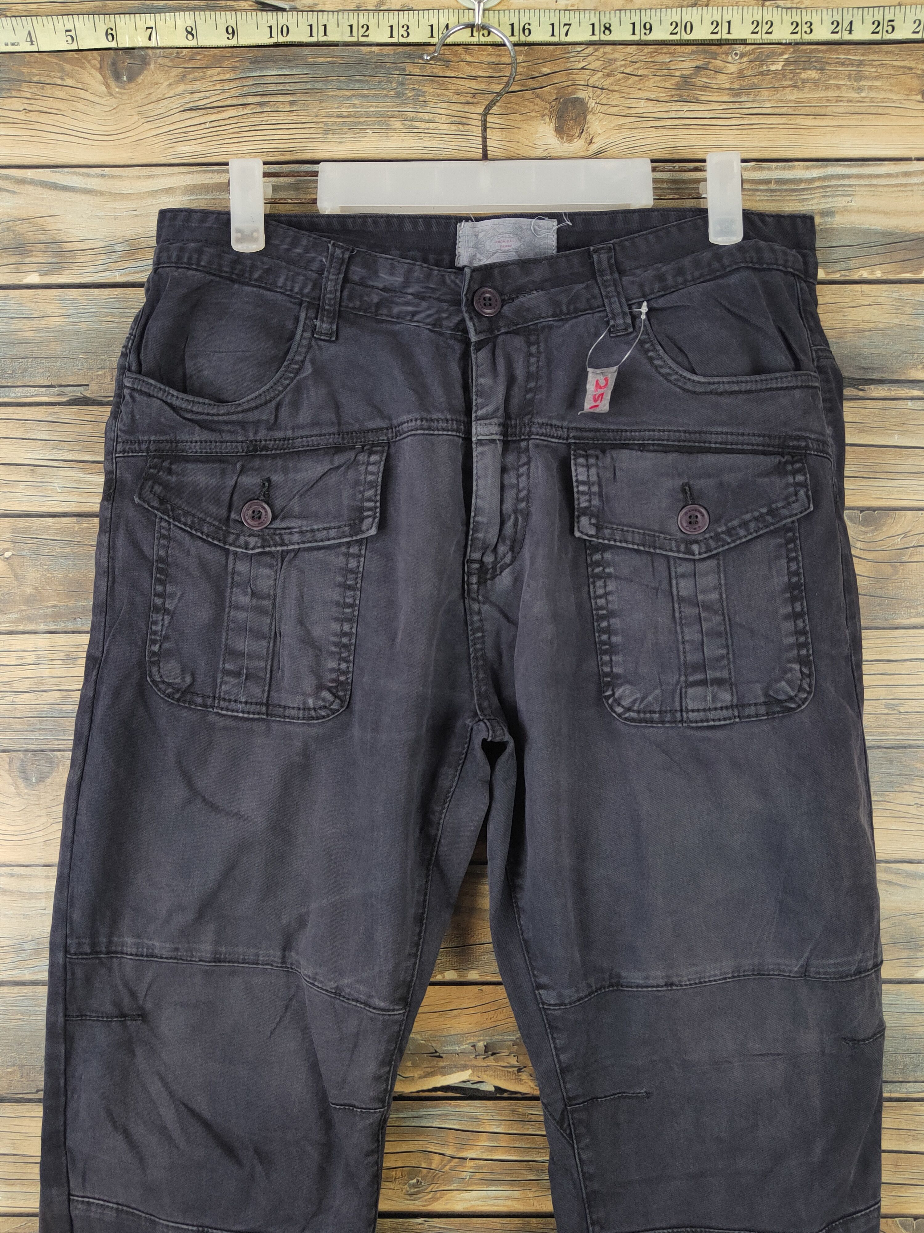 Japanese Brand DLL Jeanbank Gray Multipocket Tactical Jogger Pants #251 Size US 32 / EU 48 - 2 Thumbnail