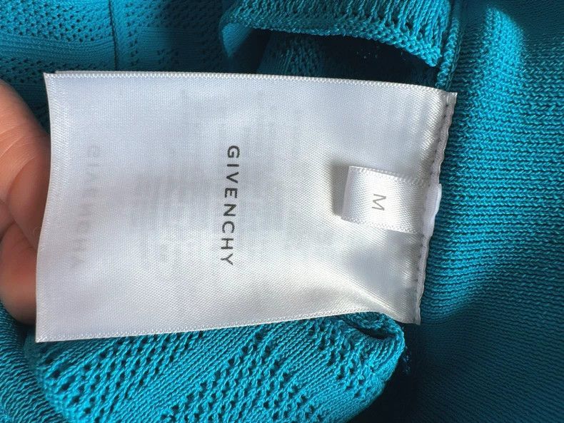 Givenchy Givenchy Blue Full LOGO Cut-Out Pleated Skirt Size M / US 6-8 / IT 42-44 - 3 Thumbnail