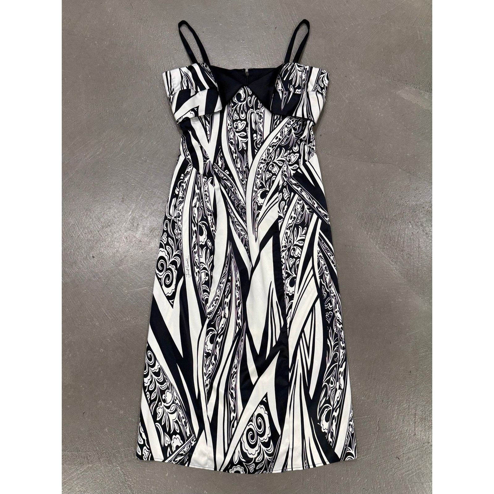 Roberto Cavalli 2000s Cavalli abstract floral print dress | Grailed
