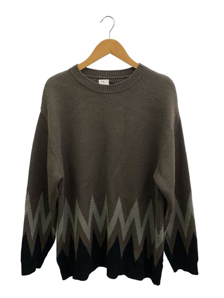 Zig Zag Pattern Knit Sweater
