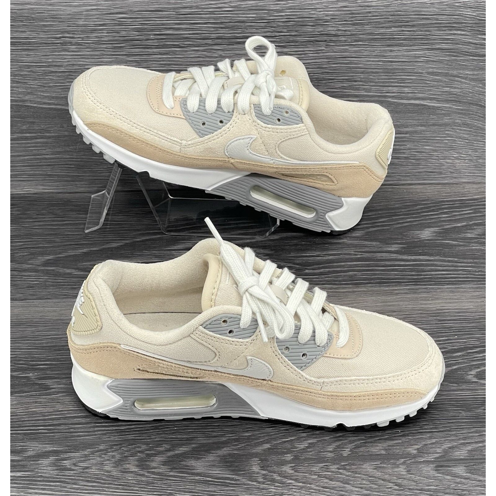 Nike Nike Air Max 90 PRM, Hemp | 5.5M / 7W [pre-owned] DA1641-201 Size US 7 / EU 40 - 4 Thumbnail