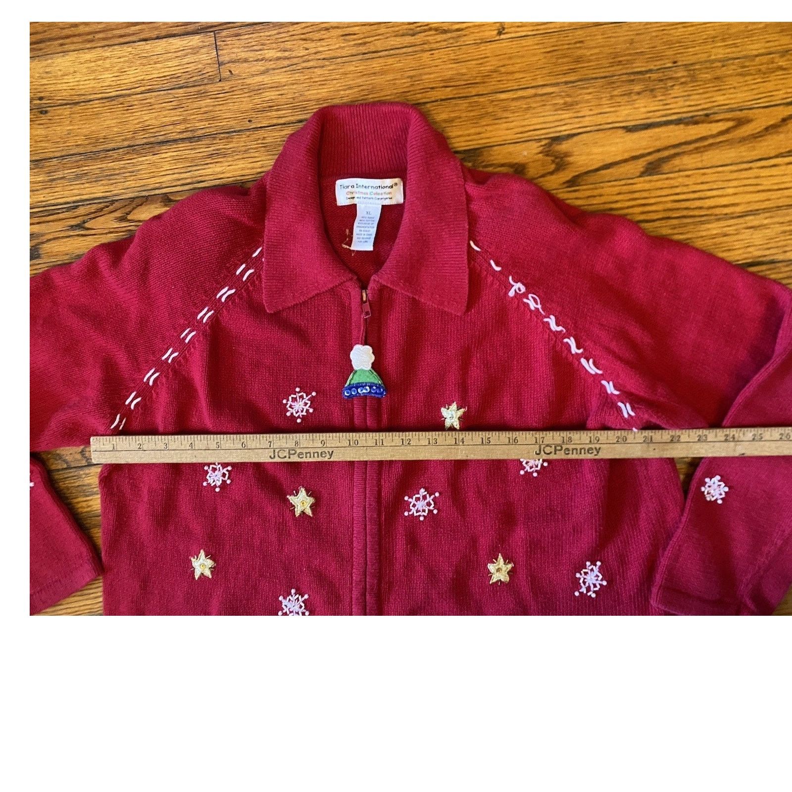 Vintage VTG Tiara Collection Snowmen Zip Cardigan Sweater Women’s XL Size XL / US 12-14 / IT 48-50 - 5 Thumbnail
