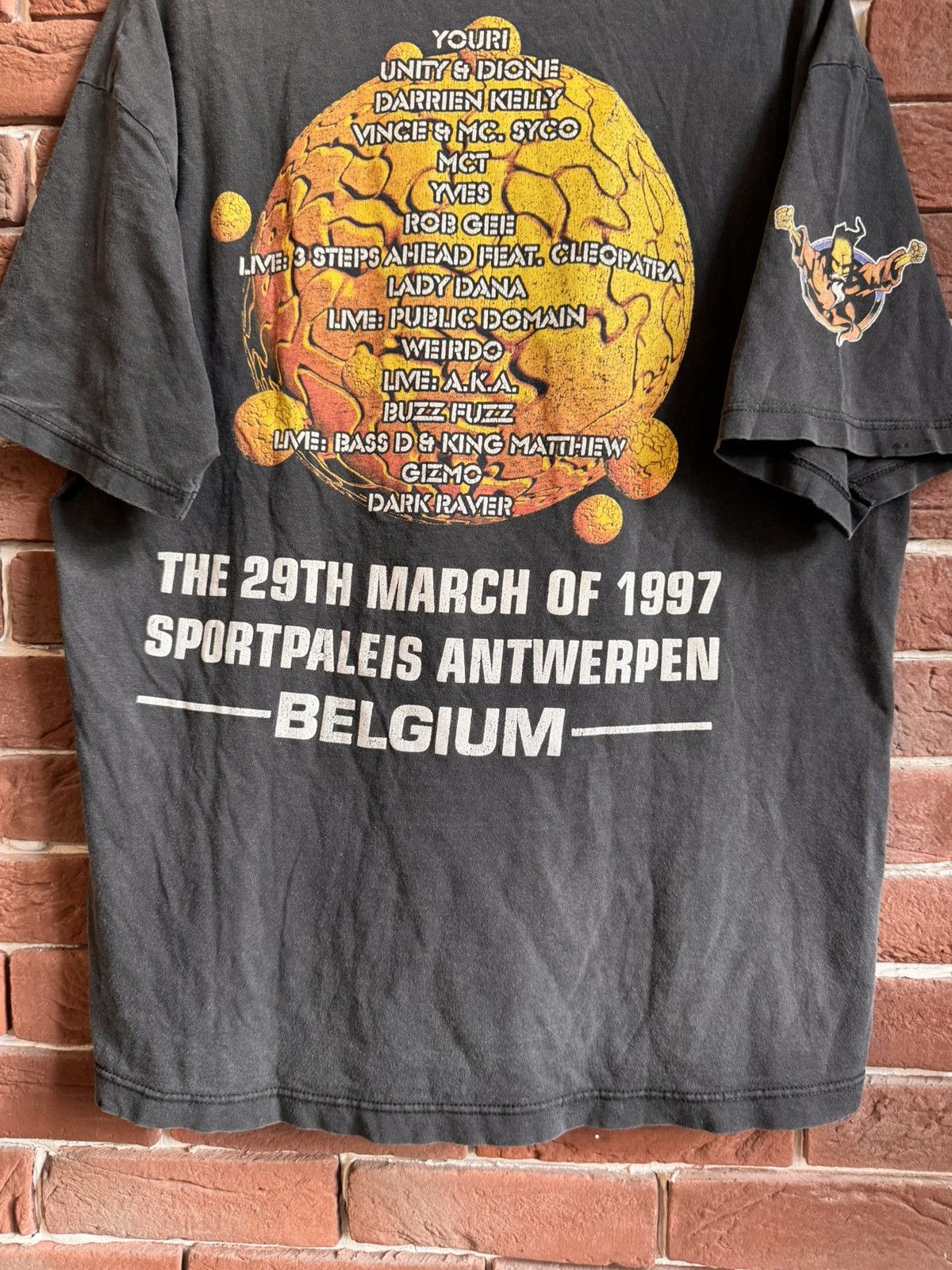 Band Tees Rare Vintage 1997 Thunderdome Belgium Gabber Band Tshirt 90s Size US XL / EU 56 / 4 - 7 Thumbnail