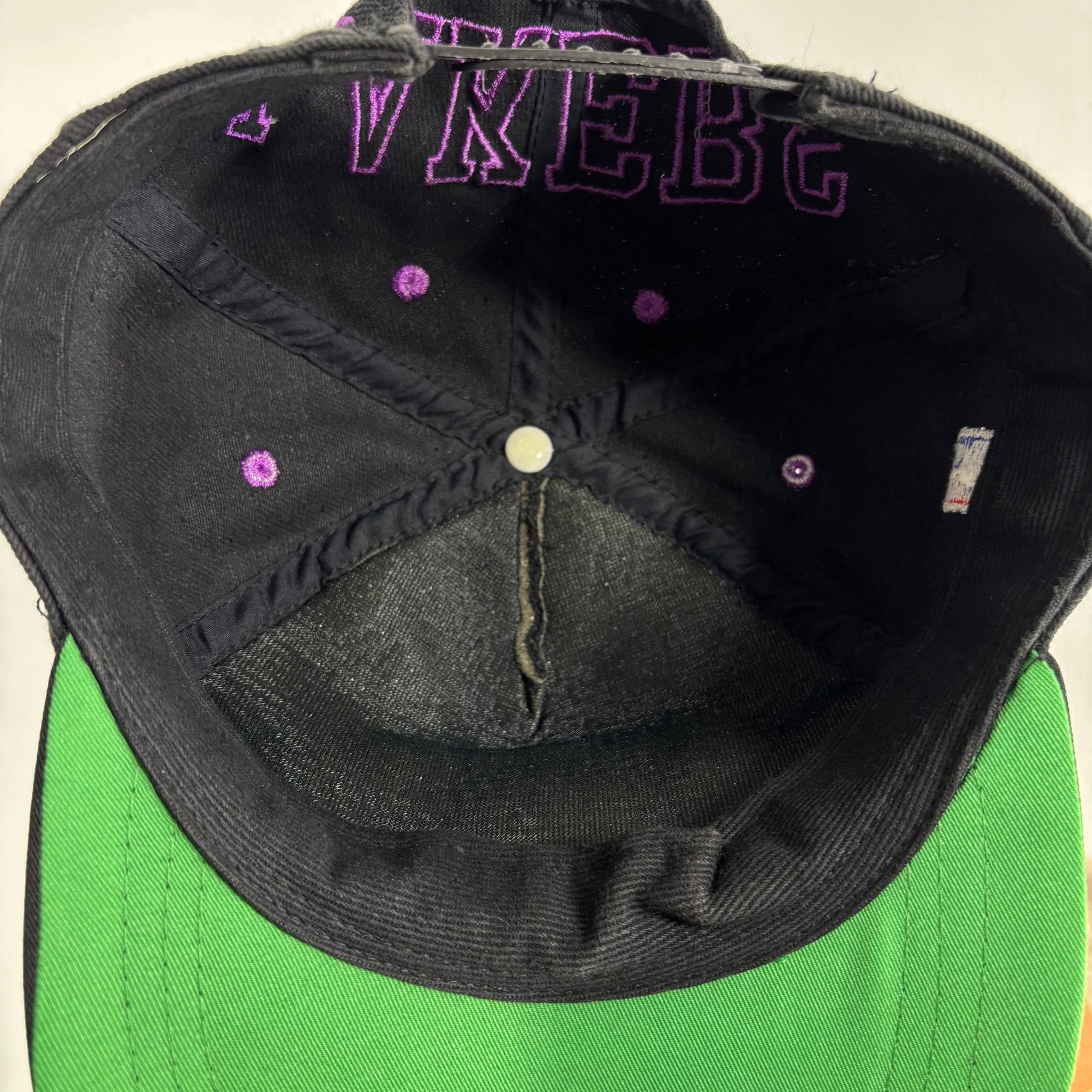 Vintage VINTAGE 90s NBA LA Lakers Black Purple Snapback Cap Hat Size ONE SIZE - 7 Thumbnail