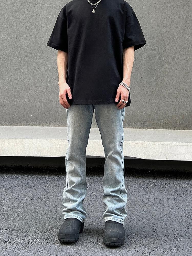 Japanese Brand × Jean TKF Straight Flare Light Blue Jeans Size US 29 - 5 Thumbnail