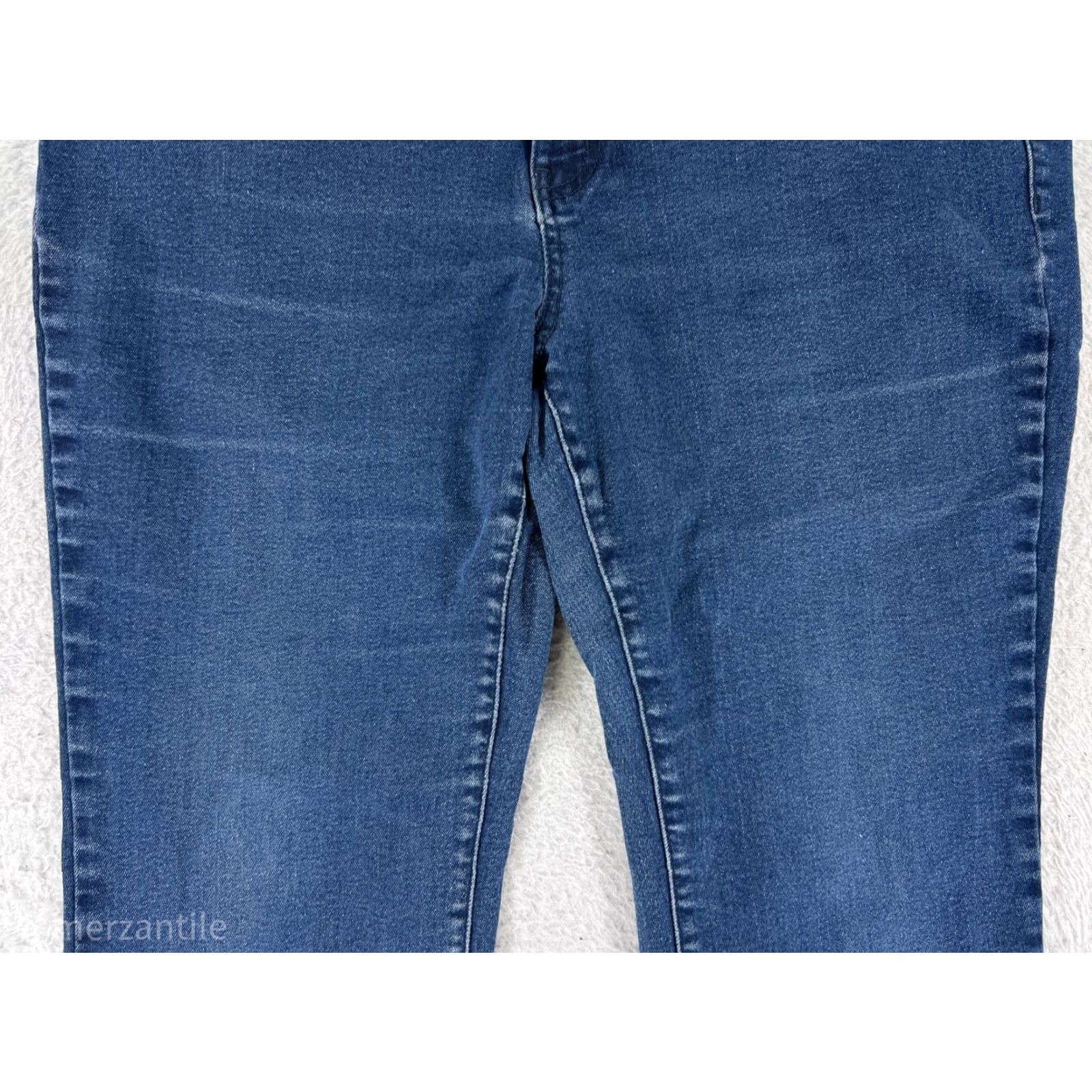 CO Roebuck and Co Jeans Womens 14 Blue Denim Bootcut Cotton Stretch Western Size 36" / US 14 / IT 50 - 6 Thumbnail