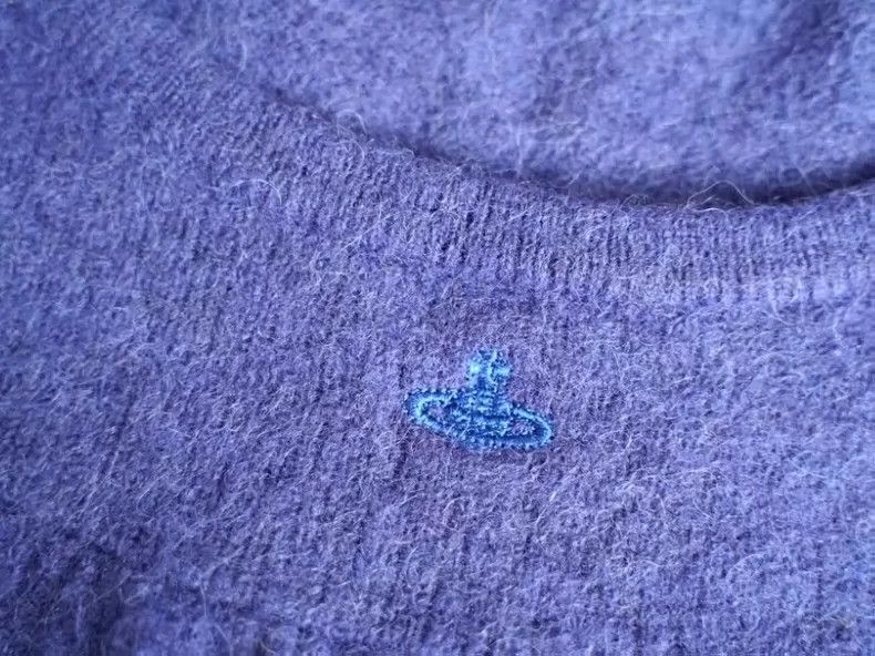 Vivienne Westwood Blue and purple Saturn knit top