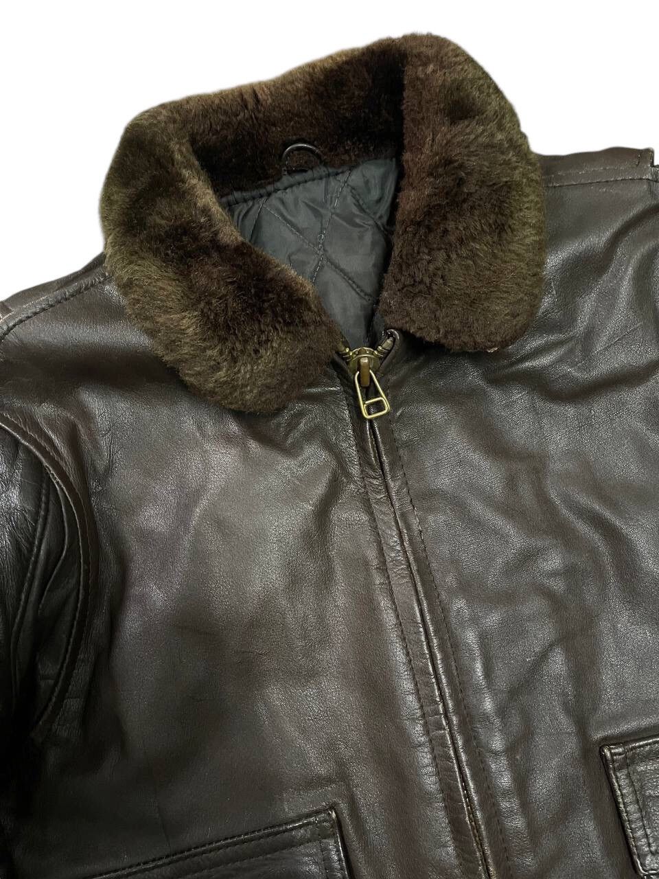 Vintage 💥 Vintage A-2 Leather Flight Jacket💥 Size US M / EU 48-50 / 2 - 7 Thumbnail