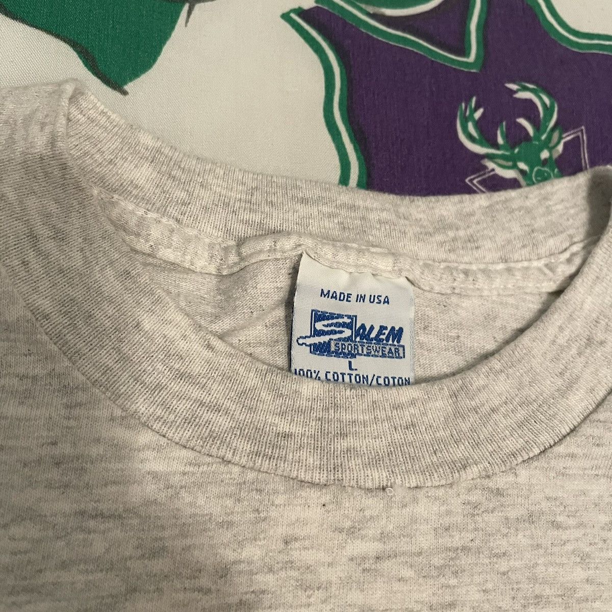 NFL × Salem Sportswear × Vintage Vintage 1991 NFL Washington Redskins Commanders Football Tee Size US L / EU 52-54 / 3 - 5 Thumbnail