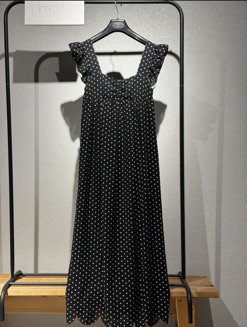 Alexa Chung ALEXA CHUNG FIFI POLKA-DOT JACQUARD MIDI DRESS IN BLACK Size S / US 4 / IT 40 - 2 Thumbnail