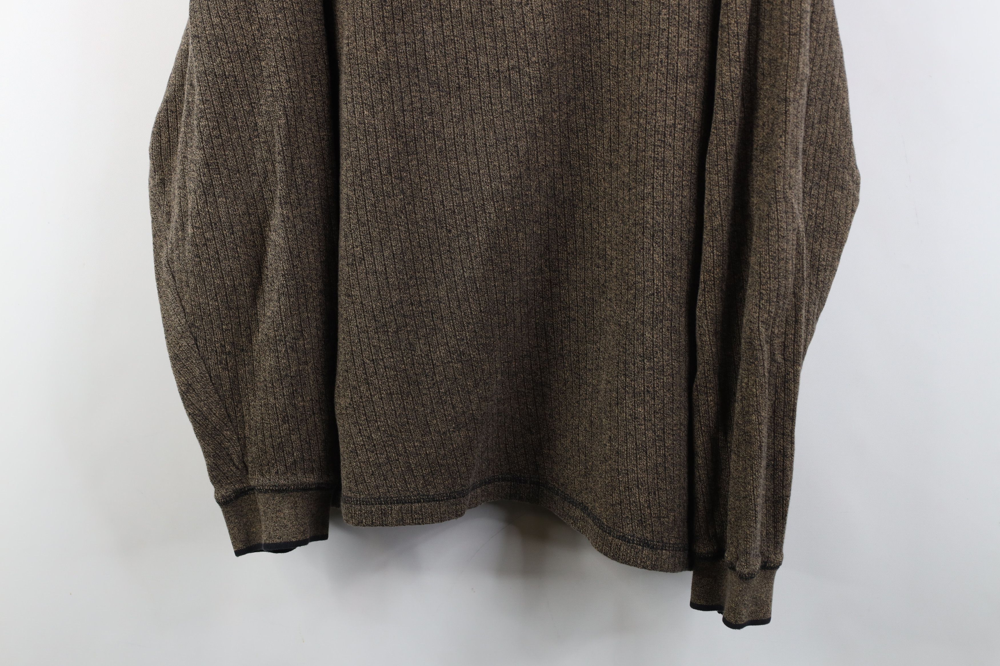 Vintage Vintage 90s Streetwear Ribbed Long Sleeve Henley T-Shirt Size US XL / EU 56 / 4 - 3 Thumbnail