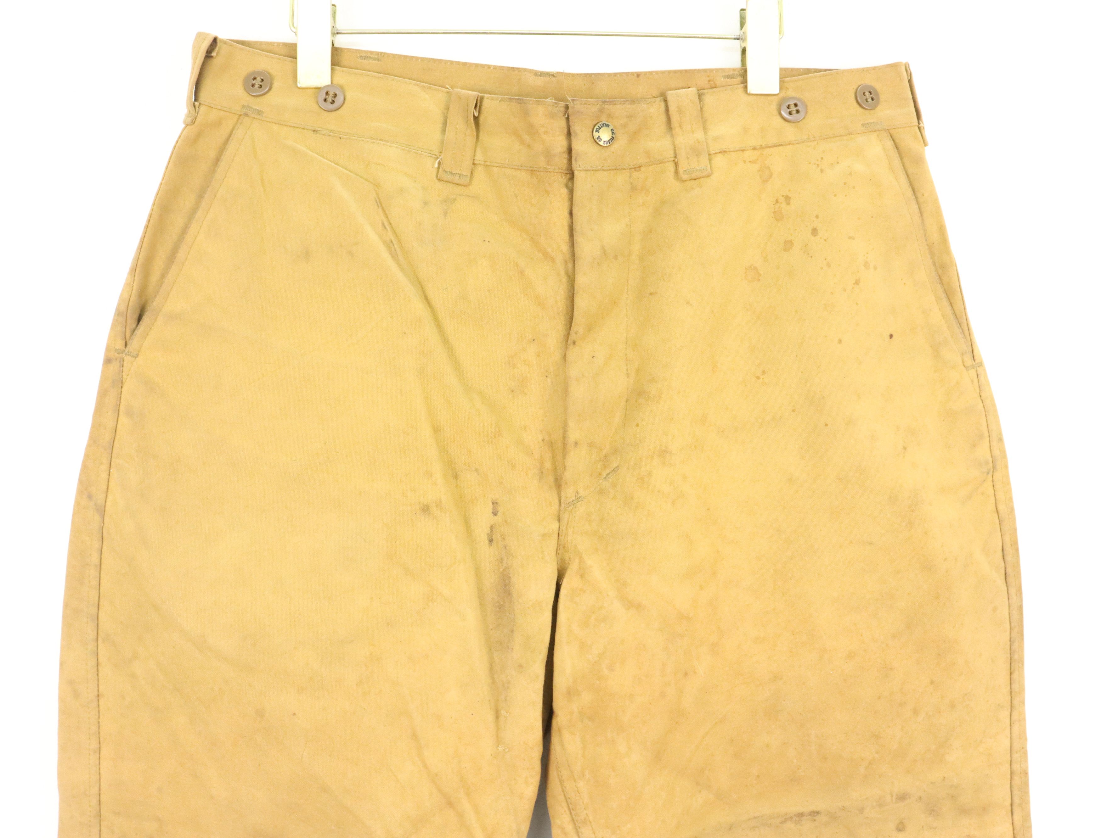 Filson × Vintage Vintage C.C. Filson Single Tin Cloth Hunting Trouser Pants Size US 36 / EU 52 - 5 Thumbnail
