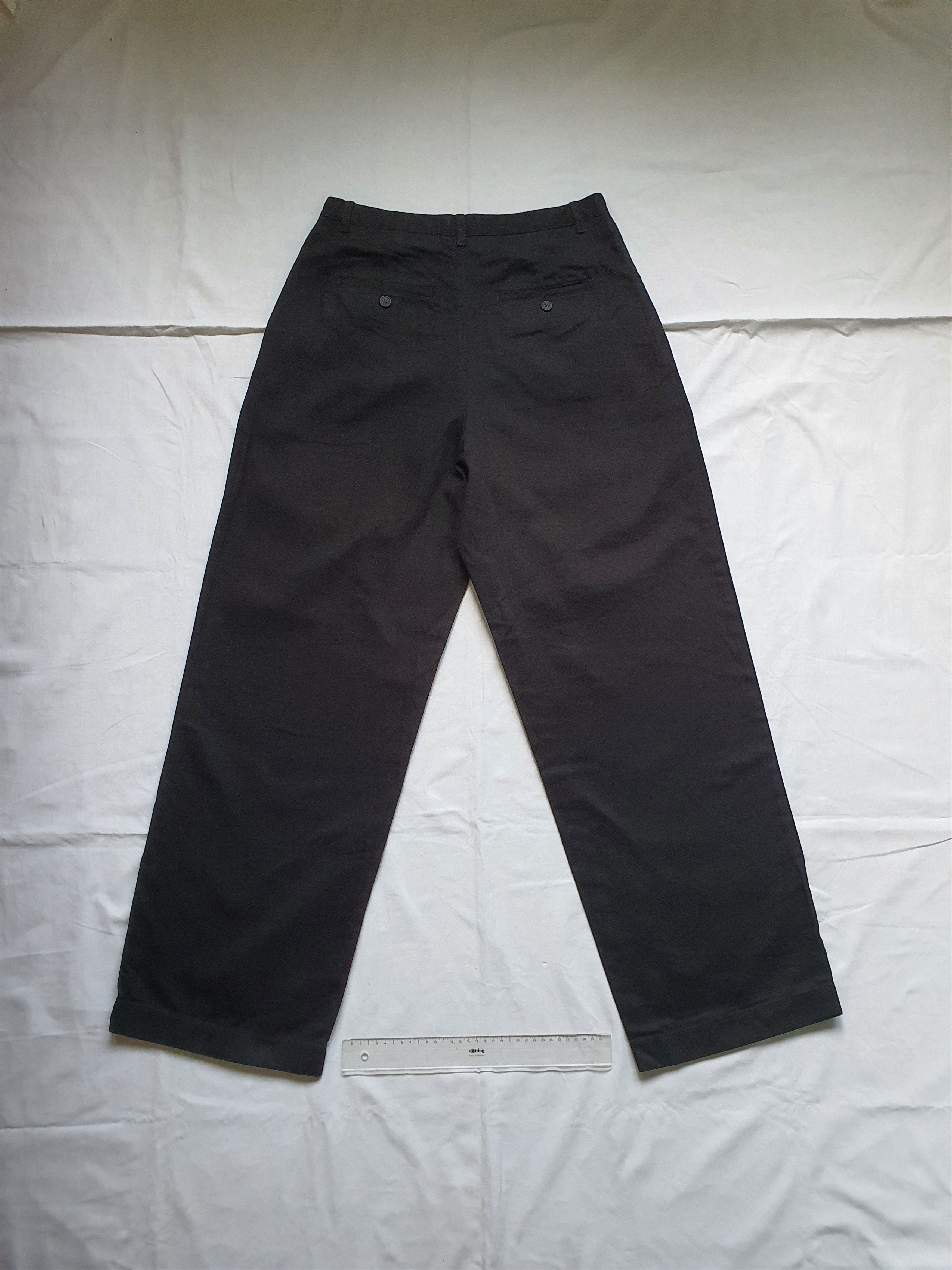 Uniqlo INES DE LA FRESSANGE - ''Denim Pleated Wide Pants'' Size 28" / US 6 / IT 42 - 2 Thumbnail
