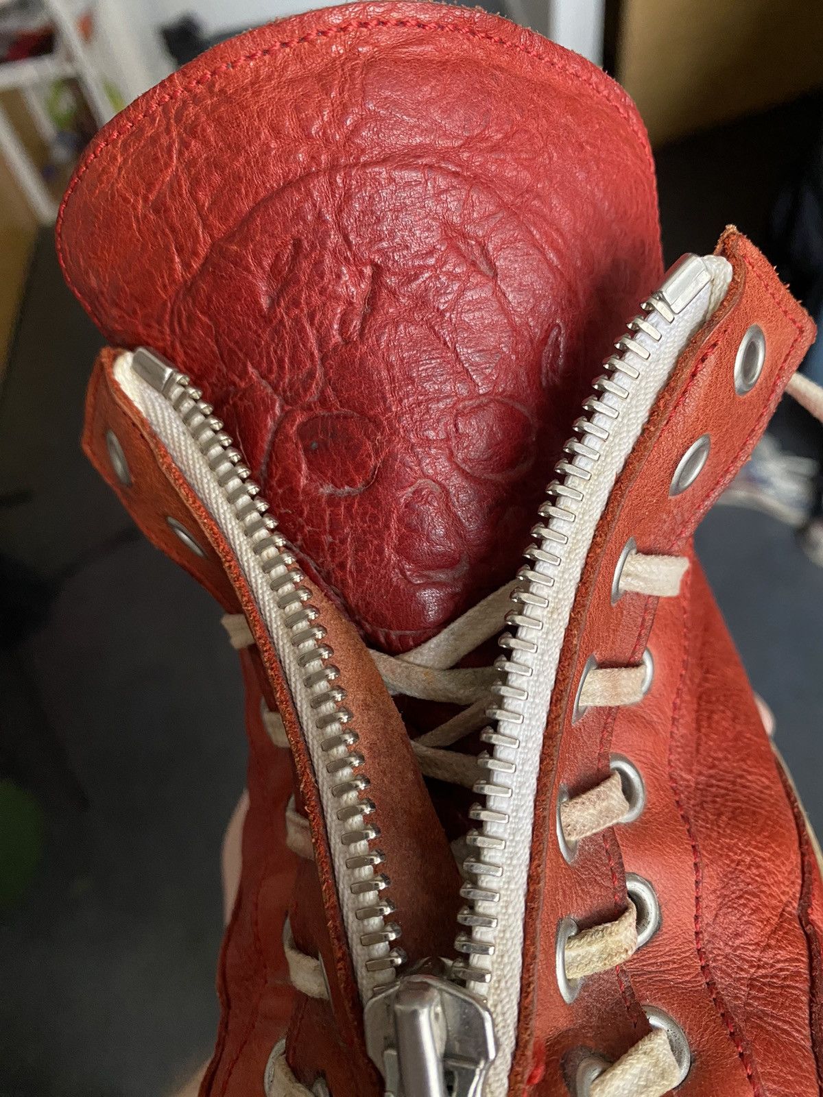 Alexander McQueen ARCHIVE 2005 Alexander McQueen Leather « Skull » Sneakers Size US 8.5 / EU 41-42 - 10 Thumbnail