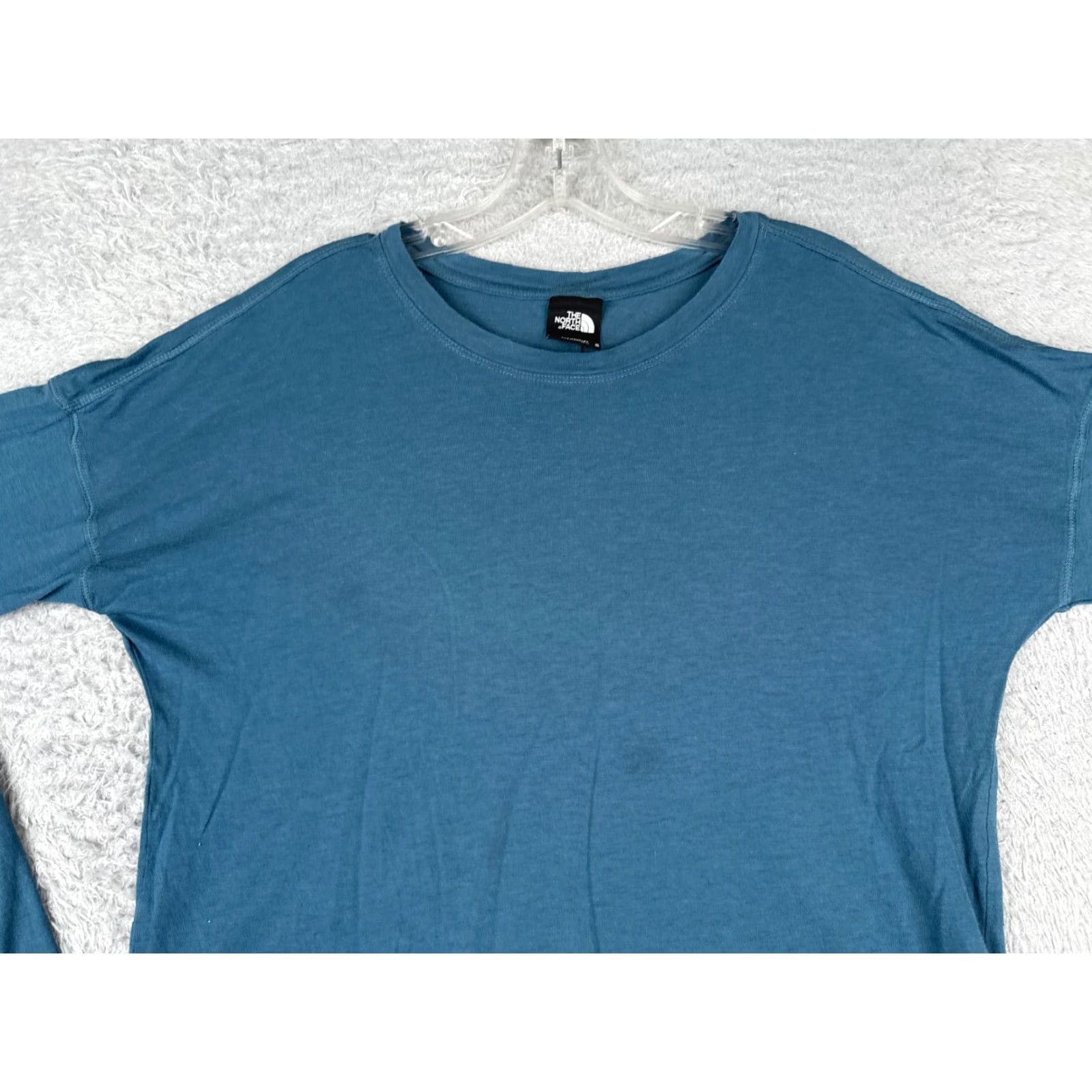 The North Face VINTAGE The North Face Women's T-Shirt Casual Long Sleeve Crew Neck Blue Cotton Basic All Seasons Size M / US 6-8 / IT 42-44 - 4 Thumbnail