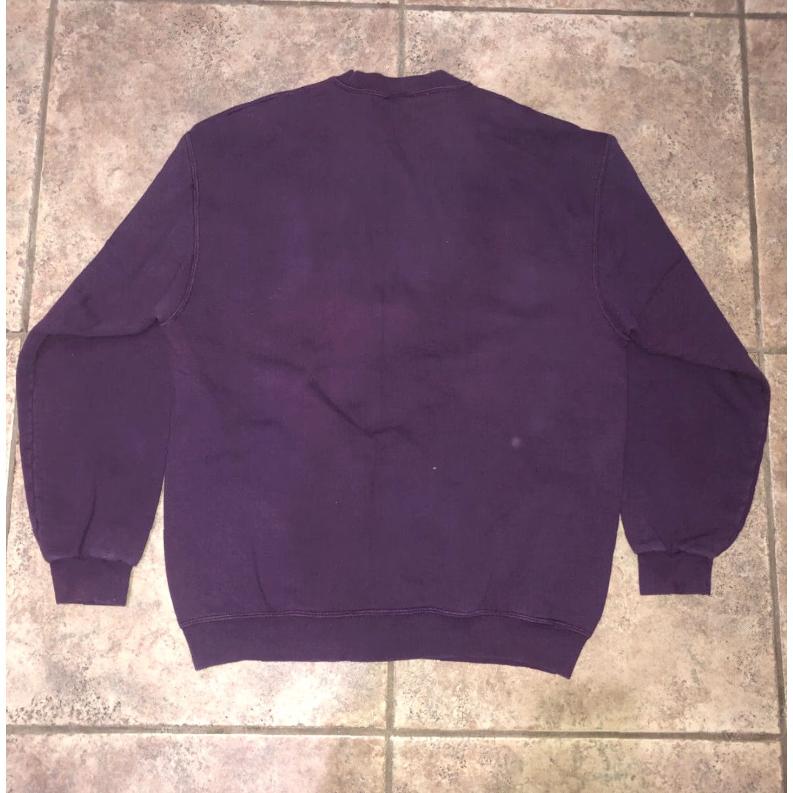 Vintage VINTAGE Oneita MADE IN USA Pullover Sweatshirt Mens XL Maroon USA Size US XL / EU 56 / 4 - 4 Thumbnail