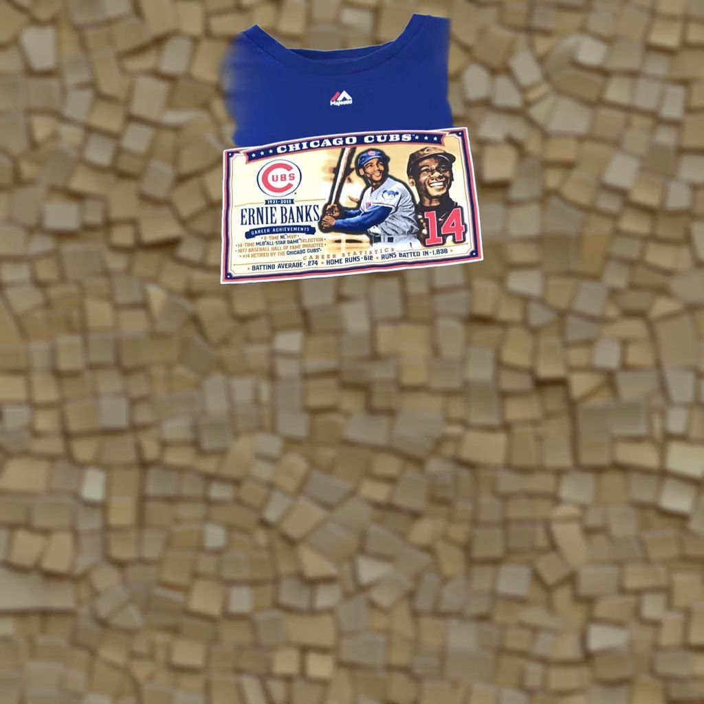 Vintage Ernie Banks Career Chicago Cubs 2XL #14 T-Shirt Majestic Blue Size US XXL / EU 58 / 5 - 1 Thumbnail