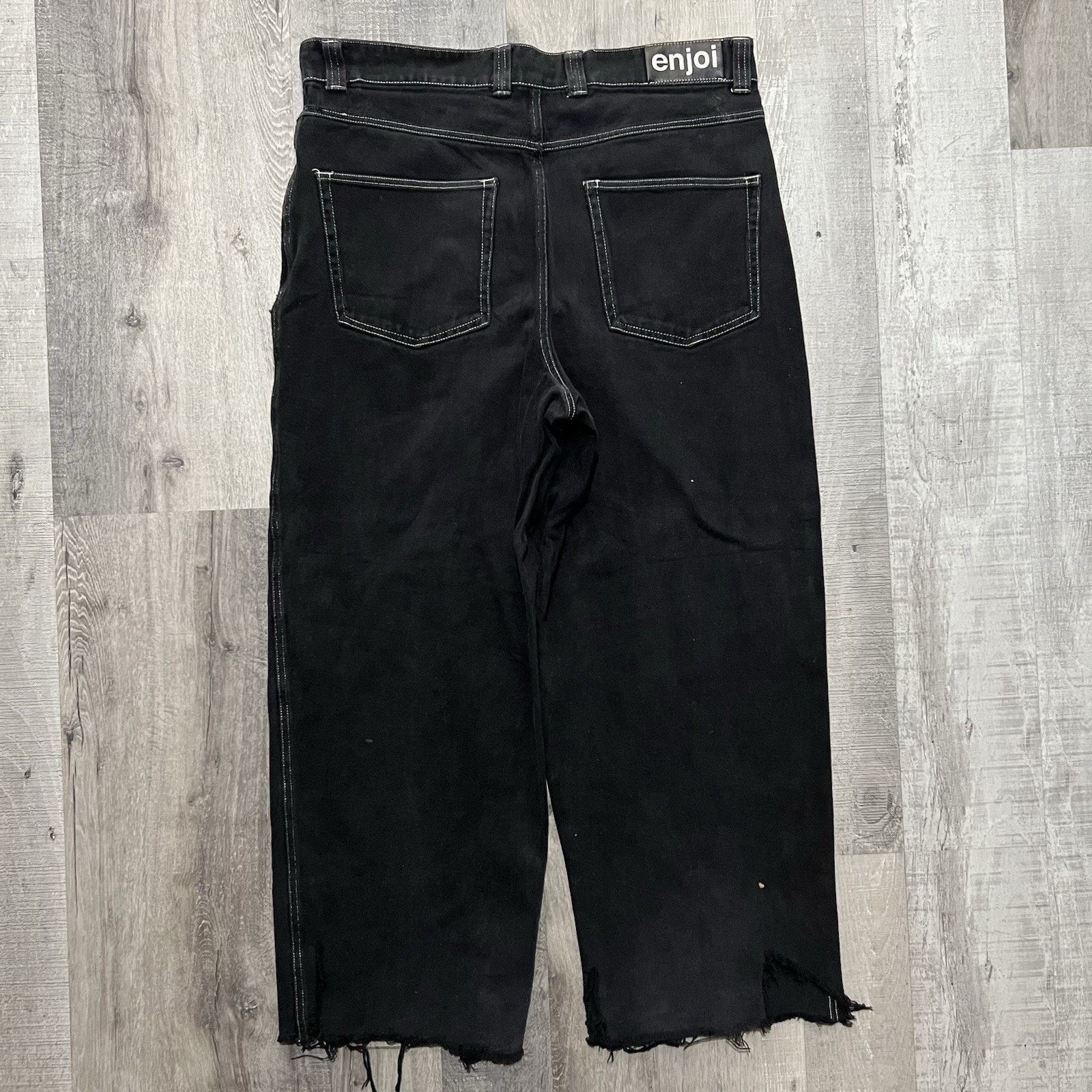 Enjoi VTG Enjoi Skateboards Black Jeans Wide Leg Y2K Baggy Fit 36 Size US 34 / EU 50 - 2 Thumbnail