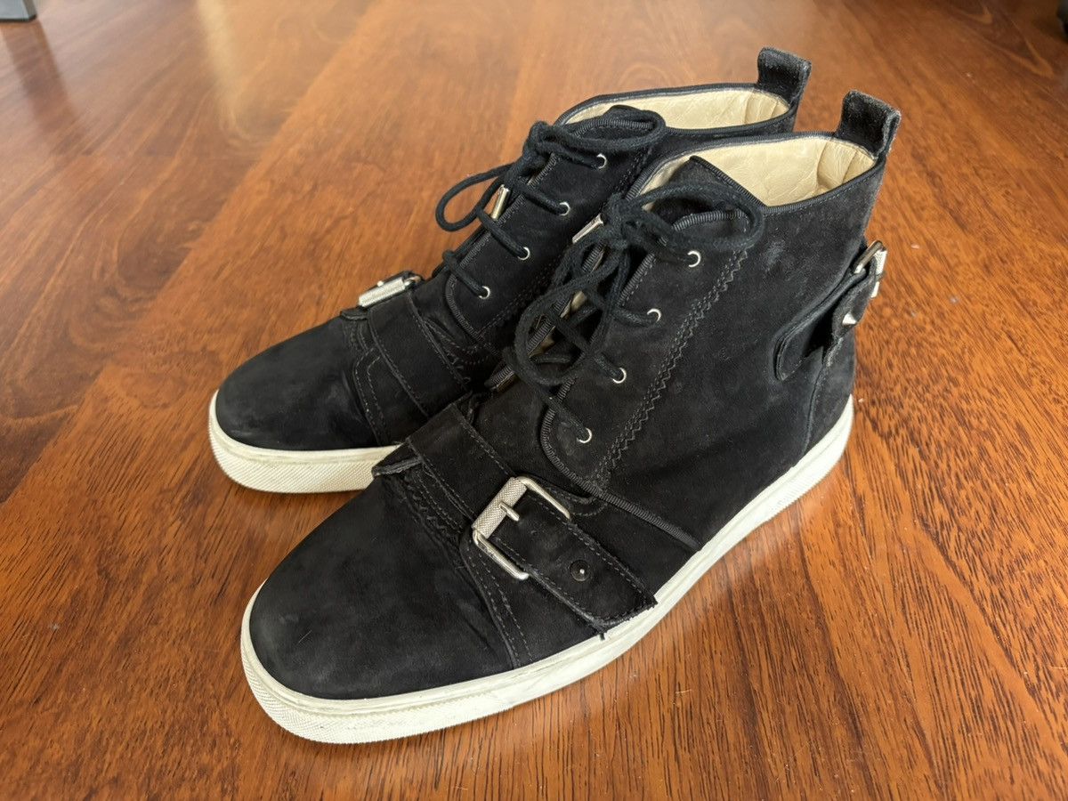 Christian Louboutin Christian Louboutin suede strap hi top sneakers Size US 8 / EU 41 - 4 Thumbnail