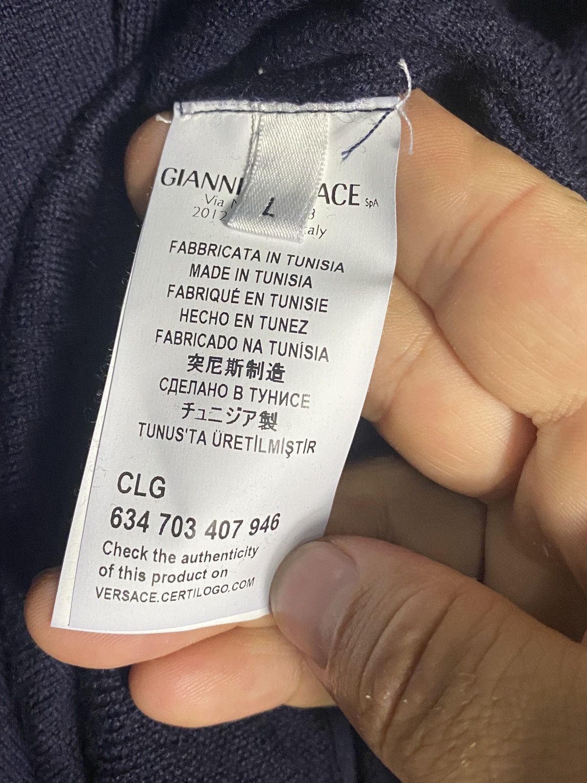 Versace Gianni Versace Sweater Crew Neck Pullover Size M-L Size US L / EU 52-54 / 3 - 6 Thumbnail