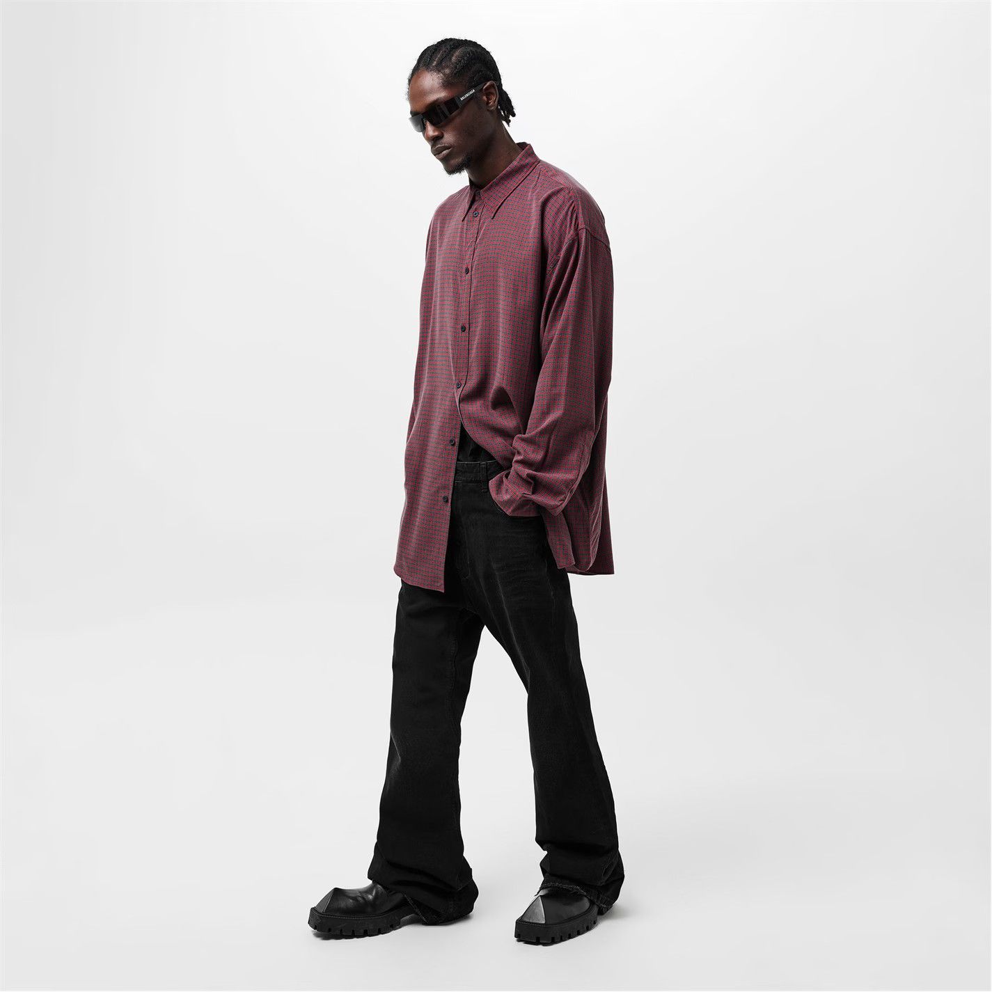 Balenciaga o1g2r1mq0226 Long-Sleeve Plain Shirt In Multicolor Size US S / EU 44-46 / 1 - 3 Thumbnail