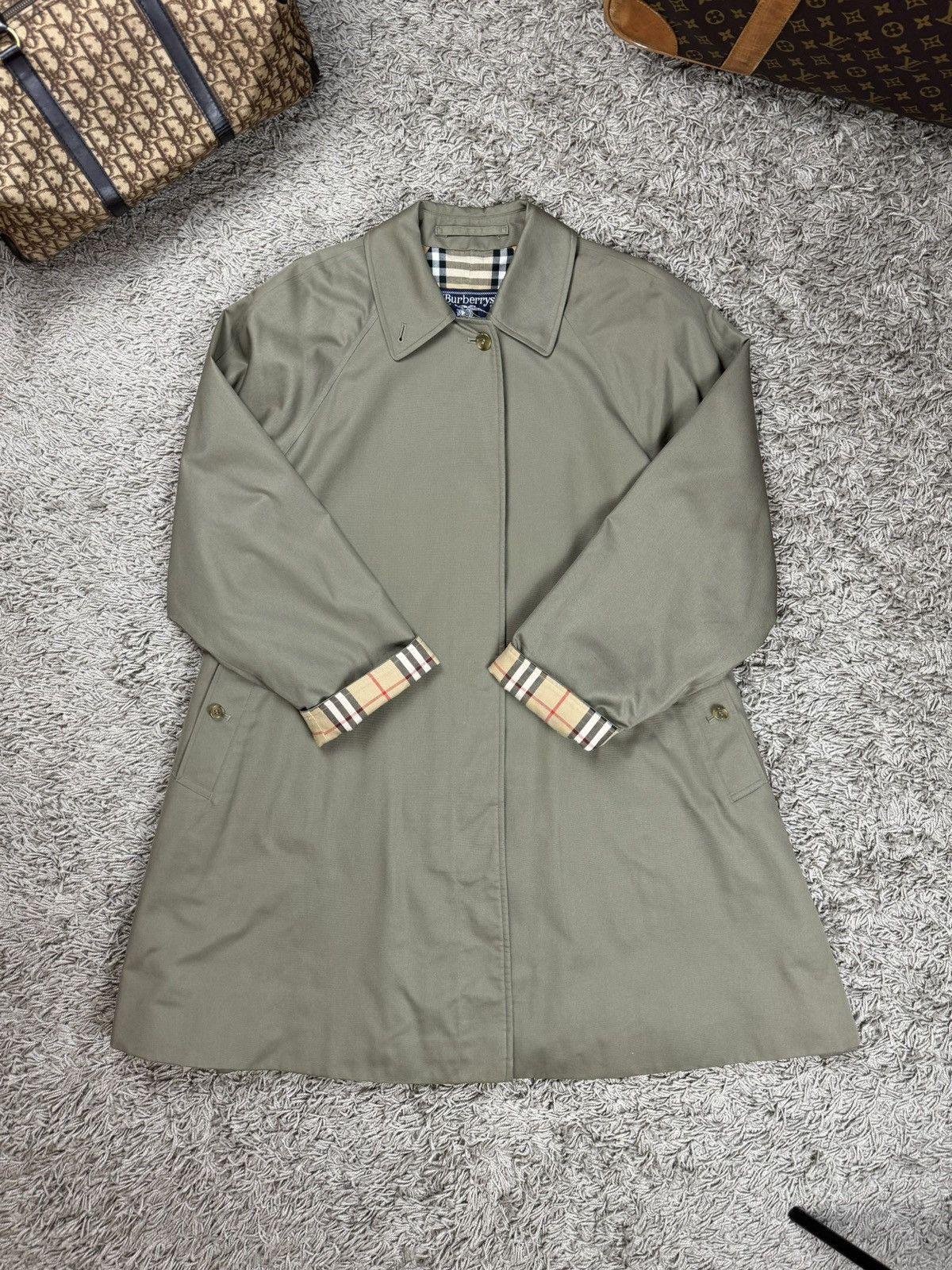 Burberry × Vintage Vintage trench coat Burberry original luxury streetwear item Size XXL / US 16-18 / IT 52-54 - 2 Thumbnail