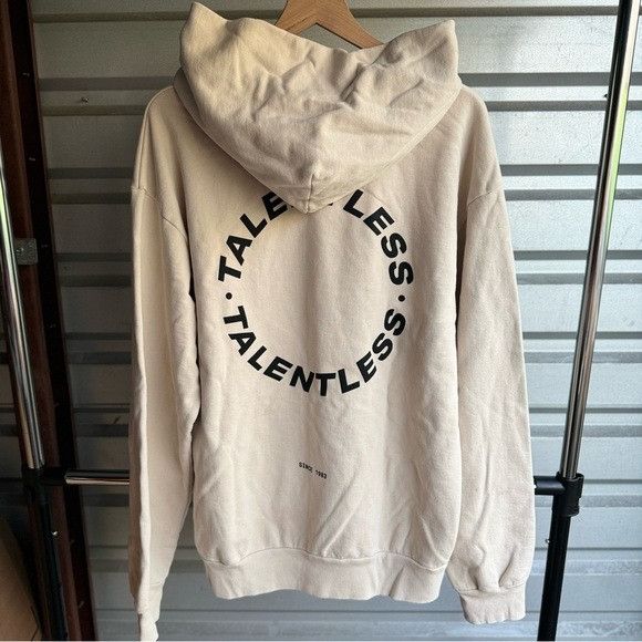Designer × Talentless NEW MENS TALENTLESS CIRCLE LOGO BONE HOODIE SZ LARGE L Size US L / EU 52-54 / 3 - 3 Thumbnail