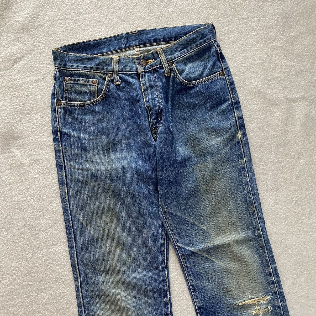 Edwin Vintage Edwin Distressed Dirty Jeans w29 Size US 29 - 3 Thumbnail