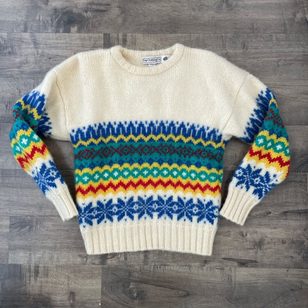 白タグ GAP Wool Shetland Sweater 白タグ GAP Wool Shetland Sweater