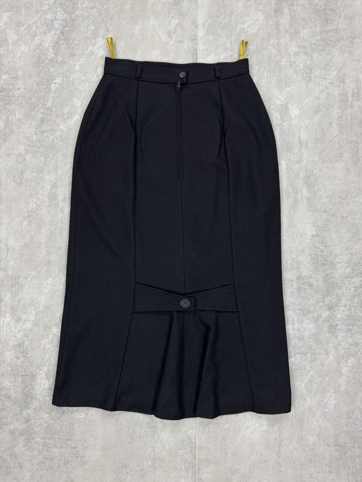 C&A C&A Wool blend Black midi skirt vintage Women’s size XS Size 23" - 2 Thumbnail