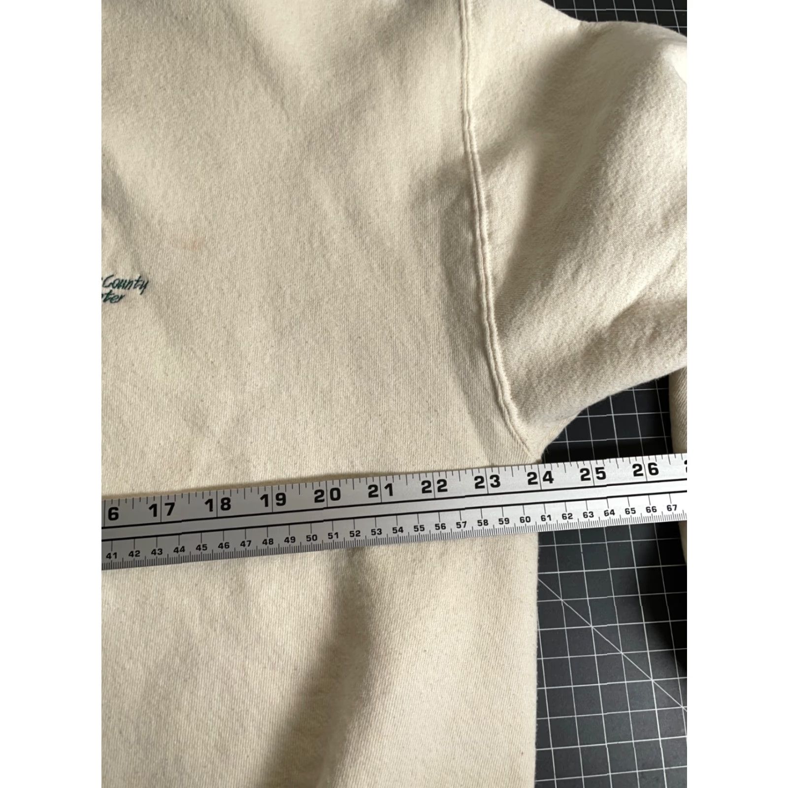 Jerzees VINTAGE Jerzees 90s Turkey Embroidered Sweatshirt Men XL Ivory Crew Neck Pullover Graphic Print Saginaw County Jacket Style Size US XL / EU 56 / 4 - 5 Thumbnail