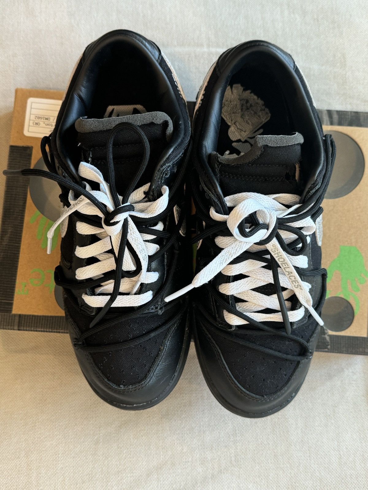 Nike × Off-White Nike x Off-White Dunk Low Lot 50 Sneaker Size US 8.5 / EU 41-42 - 7 Thumbnail
