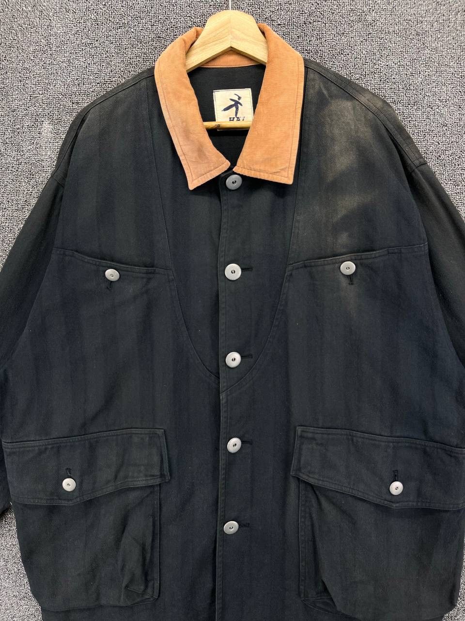Hai Sporting Gear × Issey Miyake Vintage Issey Miyake Hai Sporting Gear Trashed Chore Jacket Size US XL / EU 56 / 4 - 5 Thumbnail