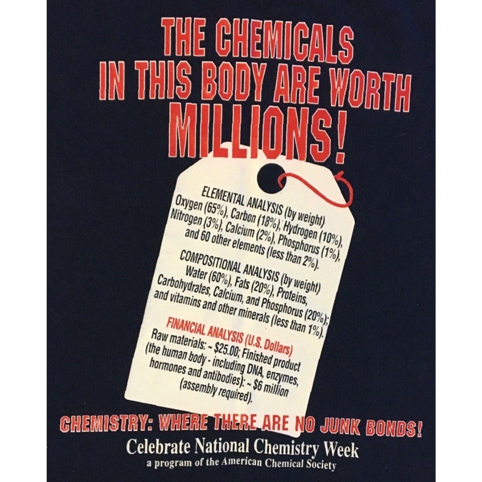 Vintage VINTAGE 90s National Chemistry Week Faded Shirt XL Blue Graphic Tee Mens Chemistry Humor Scientist 80s Grunge Size US XL / EU 56 / 4 - 3 Thumbnail