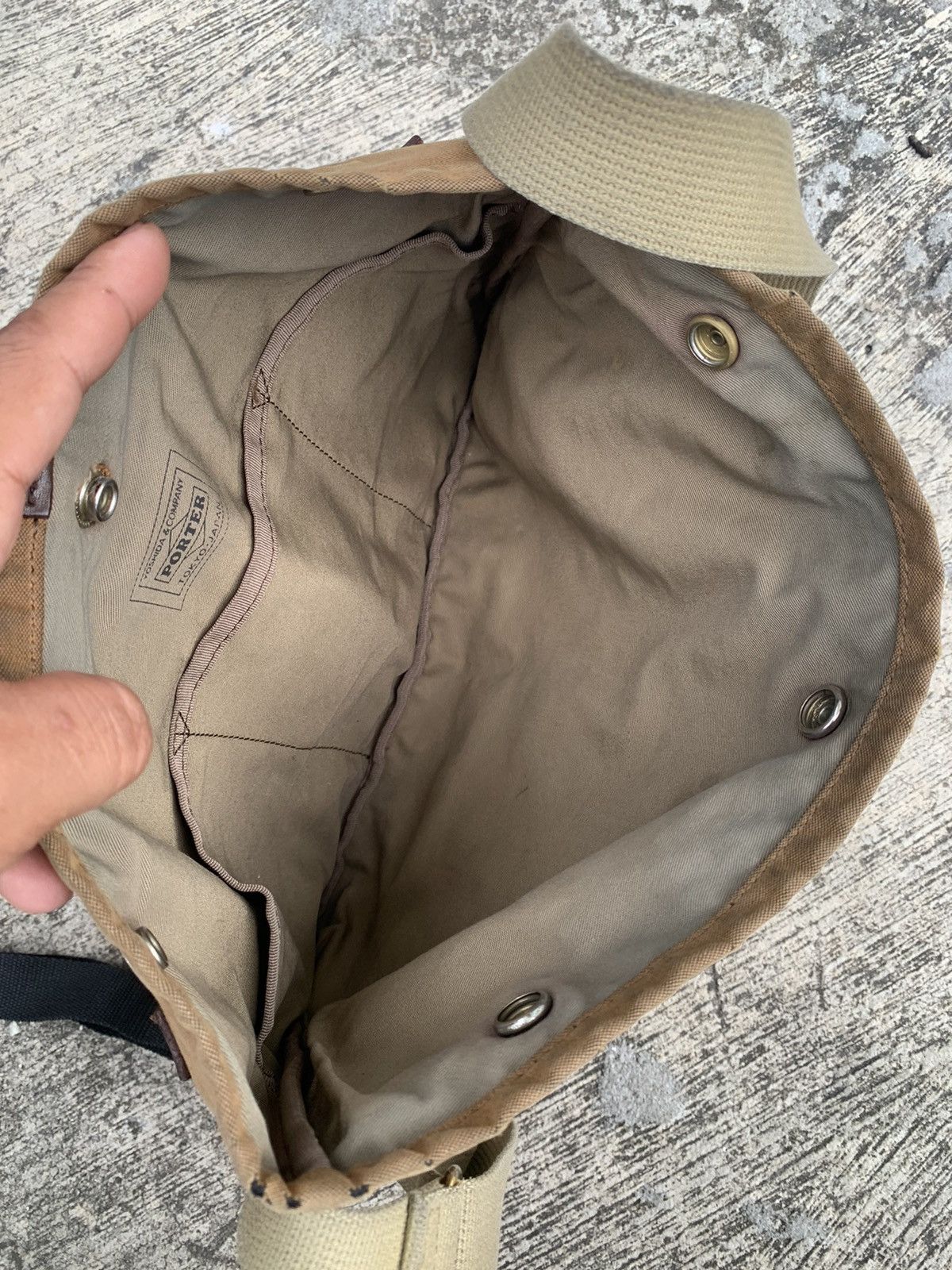 Porter Sun faded and dirty Canvas Porter cross body/sling bag Size ONE SIZE - 6 Thumbnail