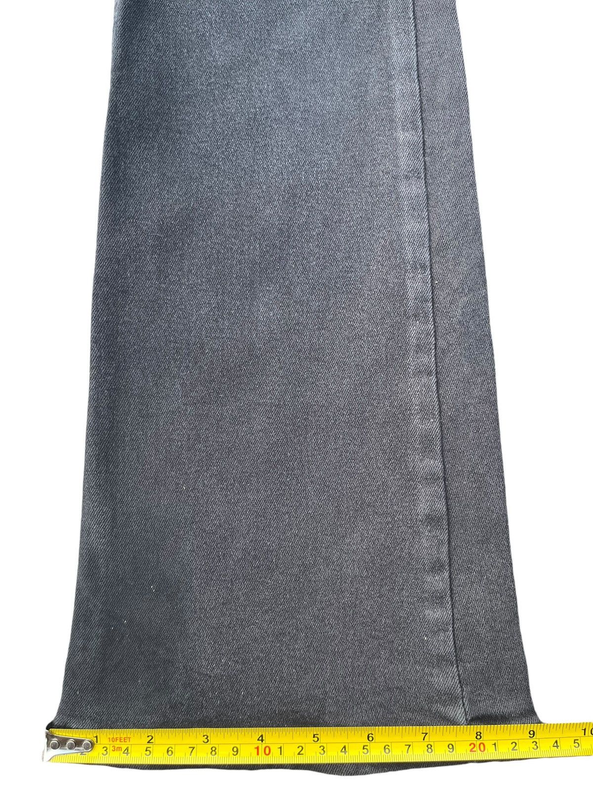 Japanese Brand Vintage Y2K High Street Black Washed High Rise Flare Jeans Size 26" / US 2 / IT 38 - 13 Thumbnail