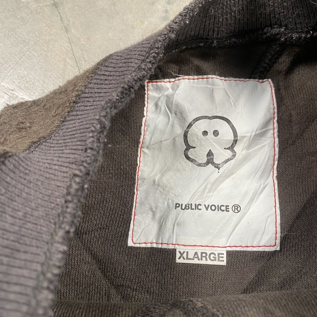 Japanese Brand × Vintage y2k Public Voice Japan Blank Fleece Army Crewneck Size US L / EU 52-54 / 3 - 5 Thumbnail