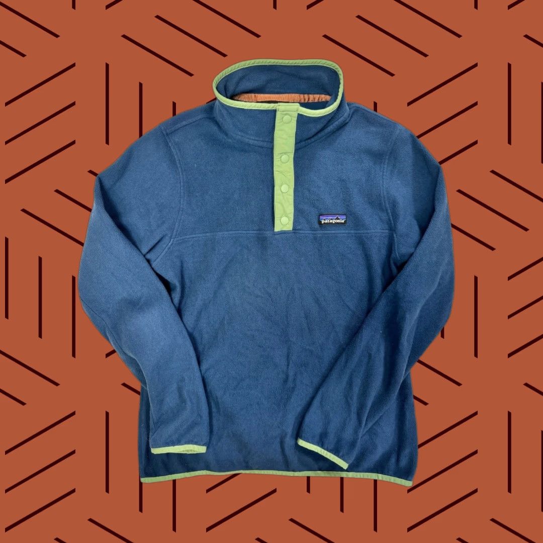 Patagonia Patagonia Women's Micro D Snap-T Pullover Size M Stone Blue Shirt Womens Stone Blue Size M / US 6-8 / IT 42-44 - 1 Thumbnail