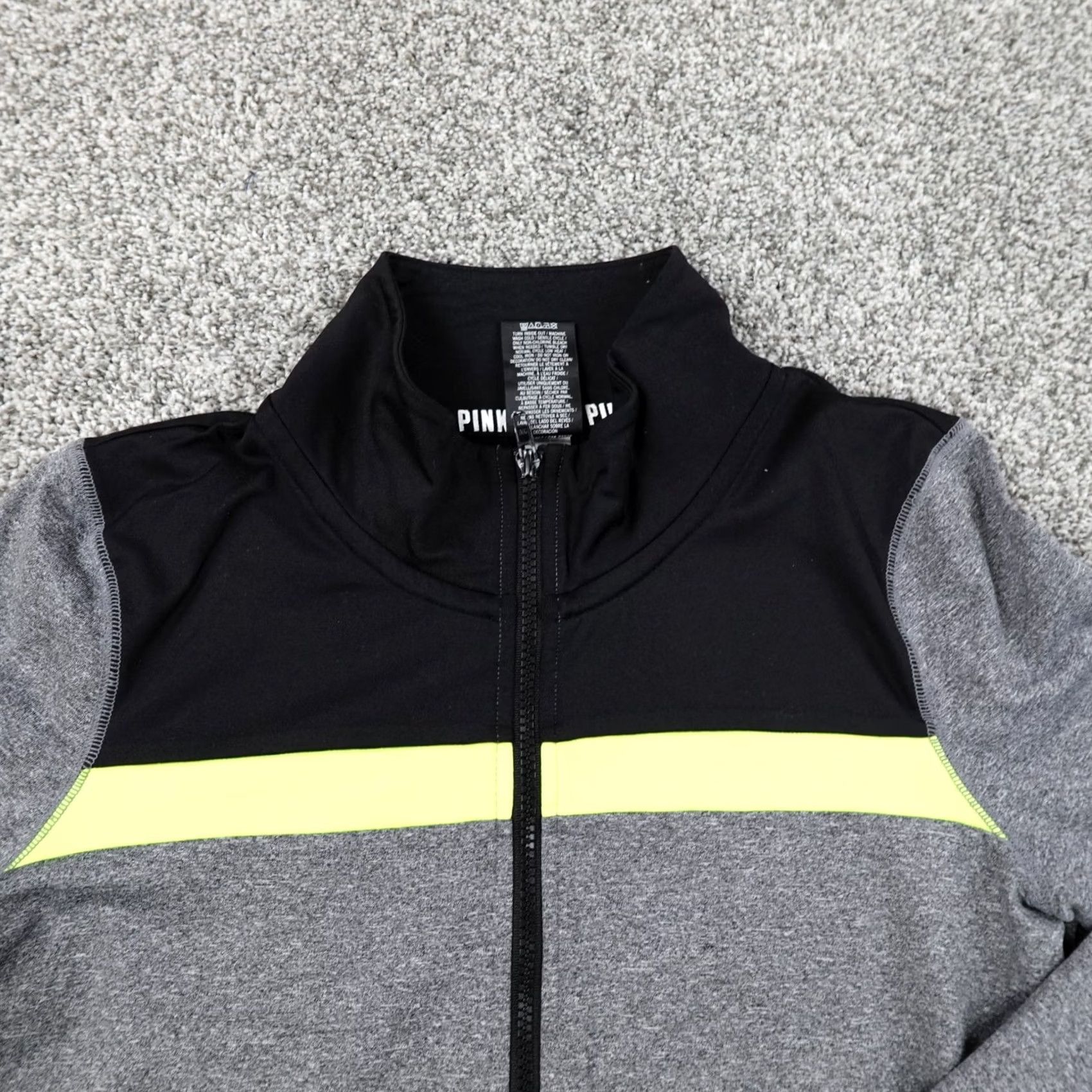 Victoria's Secret Victoria's Secret Pink Jacket Womens M Gray Black Zip Sweatshirt Preppy Full Zip Casual Workwear Size M / US 6-8 / IT 42-44 - 4 Thumbnail