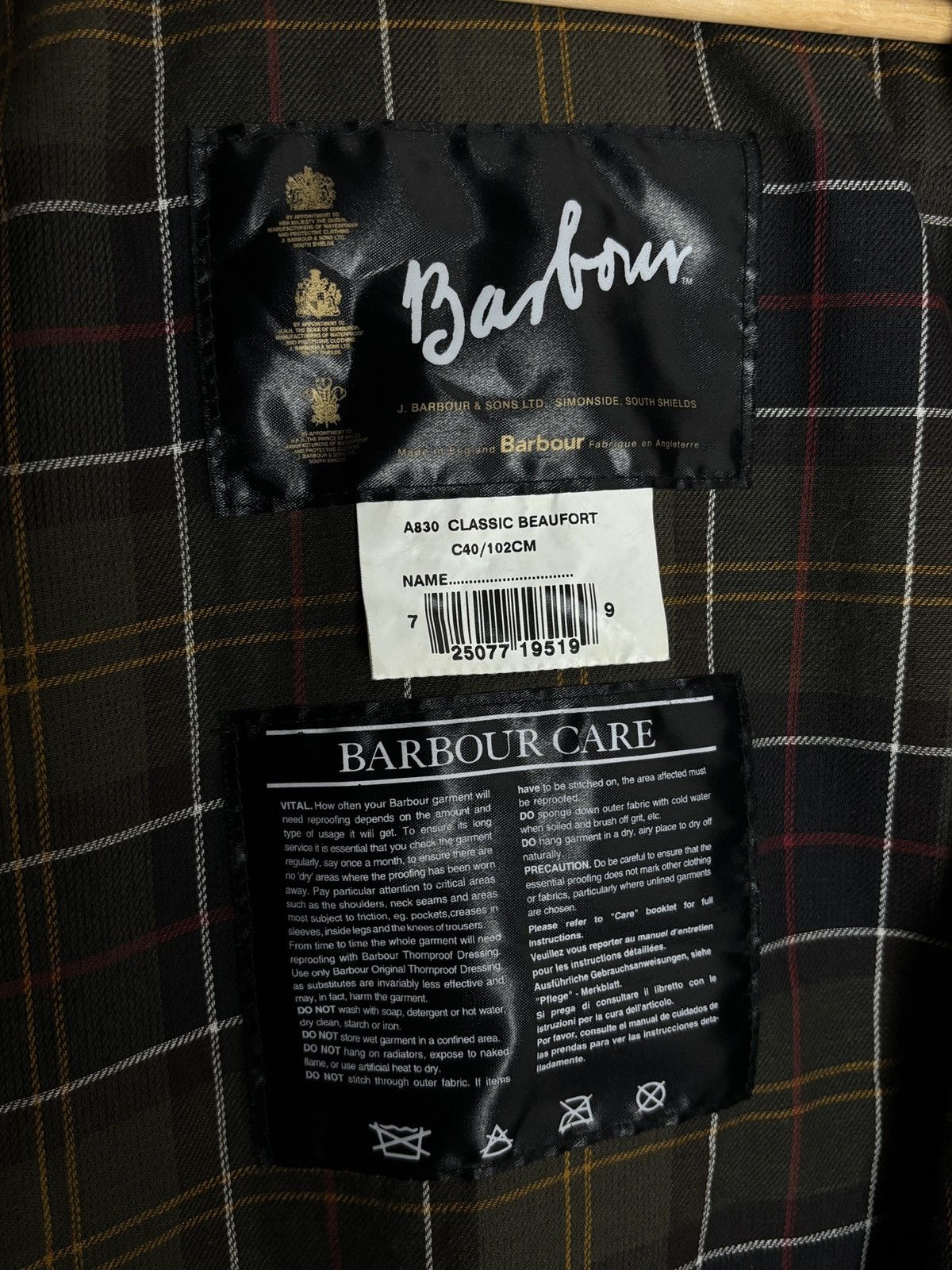 Barbour Set Barbour A830 Beaufort Wax Jacket + A855 Zip-In Vest Size US L / EU 52-54 / 3 - 14 Thumbnail