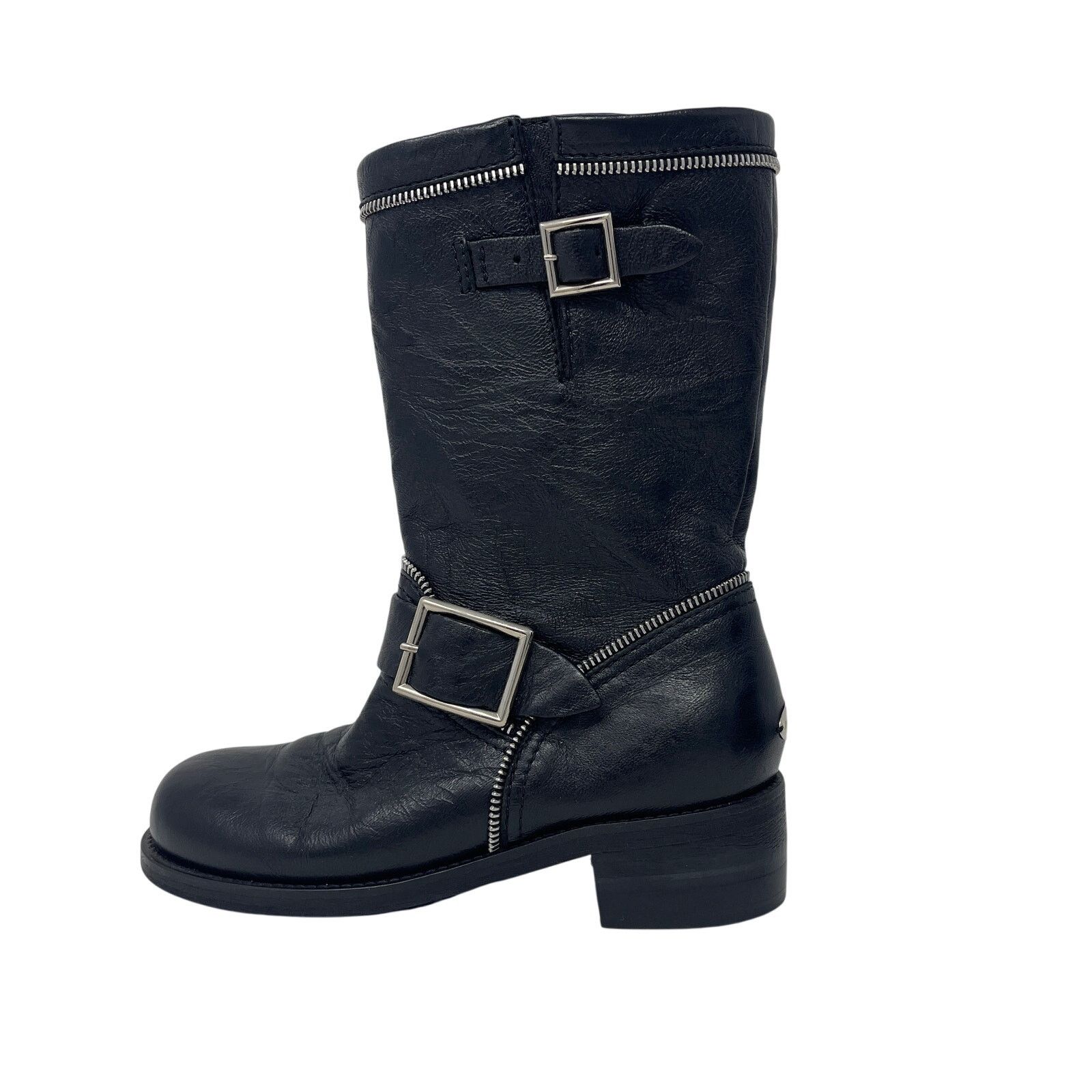 Jimmy Choo Jimmy Choo Dakar Biker Boots Size EU 35 US 5 Size US 5 / IT 35 - 4 Thumbnail